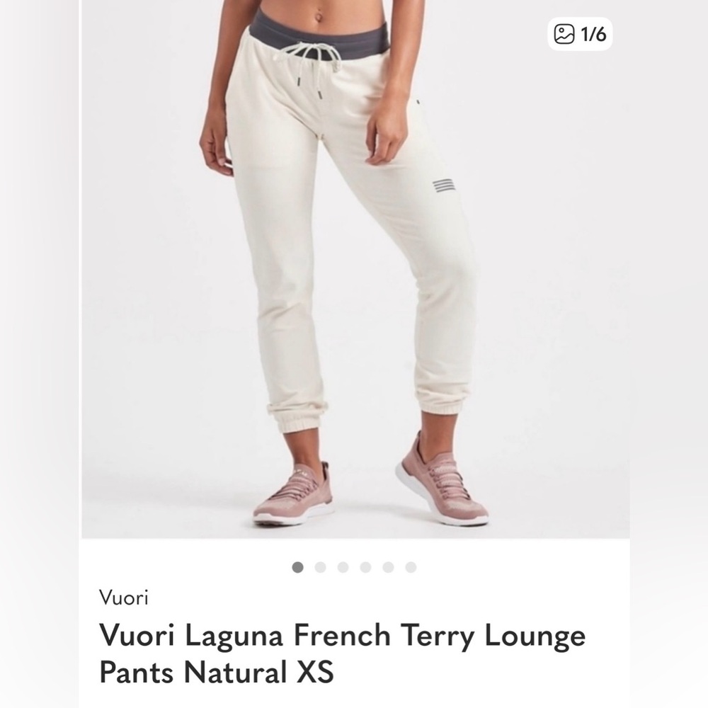 Vuori Natural French Terry Joggers
